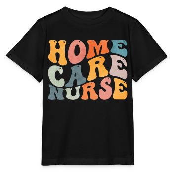 Groovy Home Care Nurse Home Sick - Stanley/Stella MINI CREATOR Kids’ T-Shirt - black - Front - Mikhail (115cm)