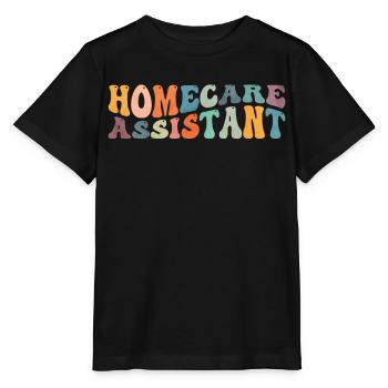 Groovy Home Care Assistant Health - Stanley/Stella MINI CREATOR Kids’ T-Shirt - black - Front - Mikhail (115cm)