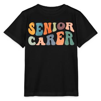 Groovy Senior Career Caregiving Caregiver - Stanley/Stella MINI CREATOR Kids’ T-Shirt - black - Front - Mikhail (115cm)