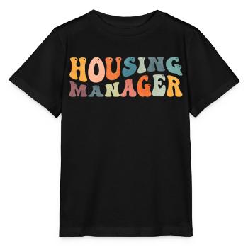 Groovy Housing Manager House Project Manager - Stanley/Stella MINI CREATOR Kids’ T-Shirt - black - Front - Mikhail (115cm)