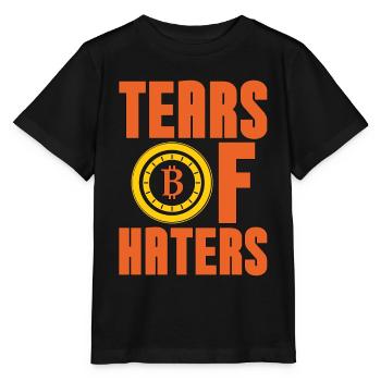 Cryptocurrency Tears Of Haters Stock Market Mining - Stanley/Stella Kinder T-Shirt MINI CREATOR  - Schwarz - Vorne - Mikhail (115cm)