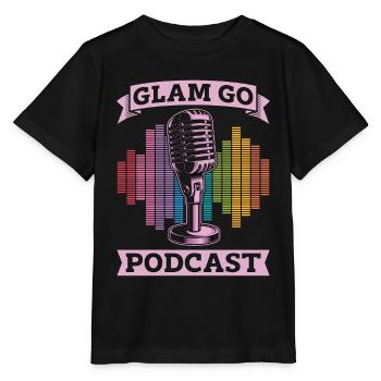 Podcasting Glam Go Podcast Radio Broadcast Blogger - Stanley/Stella MINI CREATOR Kids’ T-Shirt - black - Front - Mikhail (115cm)
