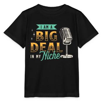 Podcasting Je suis un gros problème dans mon créneau Animateur de podcast - T-shirt bio MINI CREATOR Stanley/Stella Enfant - noir - Devant - Mikhail (115cm)