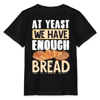 Drôle de boulanger cuisant du pain - T-shirt bio MINI CREATOR Stanley/Stella Enfant - noir - Devant - Mikhail (115cm)