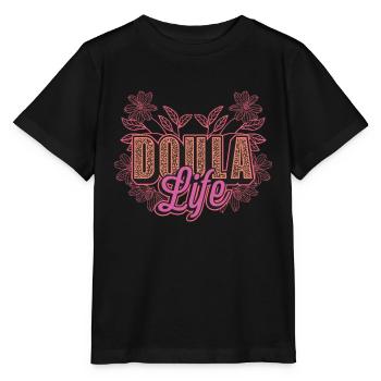 Doula Life Midwife Birth Helper Childbirth Doulas - Stanley/Stella MINI CREATOR Kids’ T-Shirt - black - Front - Mikhail (115cm)