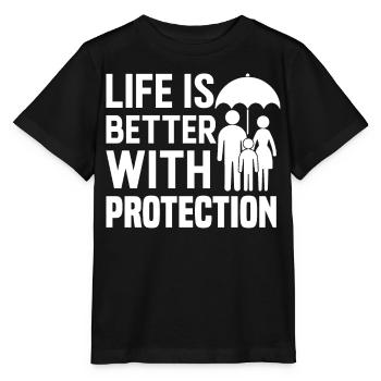 Courtier d’assurance drôle - T-shirt bio MINI CREATOR Stanley/Stella Enfant - noir - Devant - Mikhail (115cm)