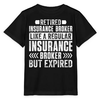 Courtier d’assurance drôle - T-shirt bio MINI CREATOR Stanley/Stella Enfant - noir - Devant - Mikhail (115cm)