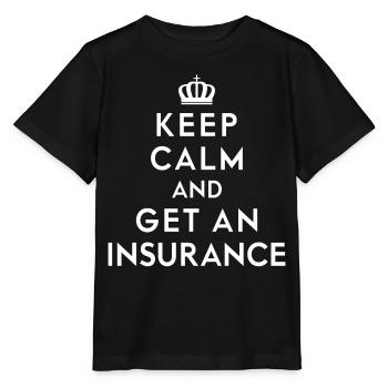 Courtier d’assurance drôle - T-shirt bio MINI CREATOR Stanley/Stella Enfant - noir - Devant - Mikhail (115cm)