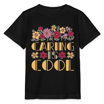 Caregiving Caring Is Cool Professional Caregiver - Stanley/Stella MINI CREATOR Kids’ T-Shirt - black - Front - Mikhail (115cm)