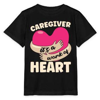 Soignant C’est un travail de soignant - T-shirt bio MINI CREATOR Stanley/Stella Enfant - noir - Devant - Mikhail (115cm)
