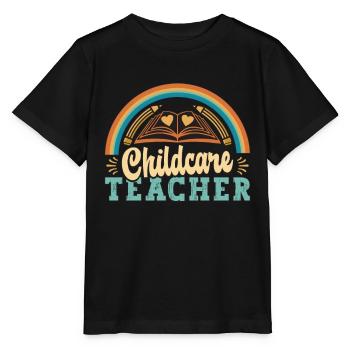 Éducatrice en garderie Enseignante en garde d’enfants Garde d’enfants - T-shirt bio MINI CREATOR Stanley/Stella Enfant - noir - Devant - Mikhail (115cm)