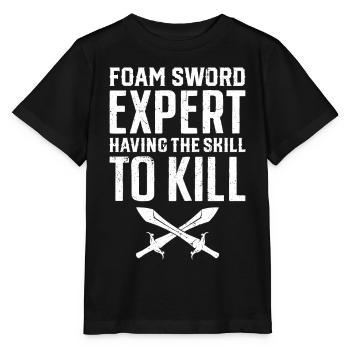 Funny Larp live-action role-playing game - Stanley/Stella MINI CREATOR Kids’ T-Shirt - black - Front - Mikhail (115cm)