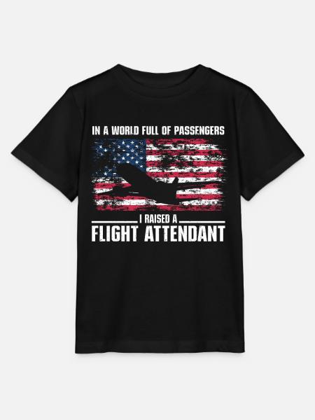 Flugbegleiter Papa Stewardess Flugbegleiter - Stanley/Stella Kinder T-Shirt MINI CREATOR - Schwarz