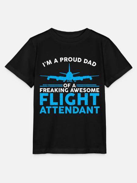 Flugbegleiter Papa Stewardess Flugbegleiter - Stanley/Stella Kinder T-Shirt MINI CREATOR - Schwarz