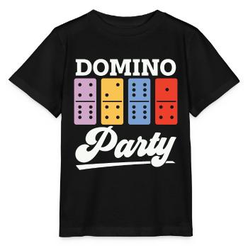 Dominoes Domino Party Loves Board Game Gambling - Stanley/Stella Kinder T-Shirt MINI CREATOR  - Schwarz - Vorne - Mikhail (115cm)