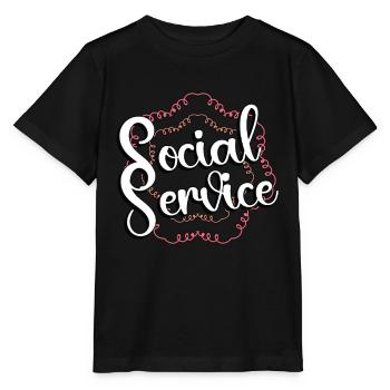 Social Service Socialist Consultant Social Worker - Stanley/Stella Kinder T-Shirt MINI CREATOR  - Schwarz - Vorne - Mikhail (115cm)