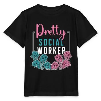 Social Service Pretty Social Worker Socialist Aide - T-shirt bio MINI CREATOR Stanley/Stella Enfant - noir - Devant - Mikhail (115cm)