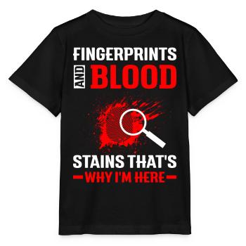 Lustig Forensischer Wissenschaftler Wissenschaft - Stanley/Stella Kinder T-Shirt MINI CREATOR  - Schwarz - Vorne - Mikhail (115cm)
