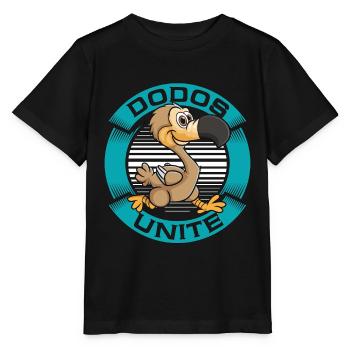 Dodo Bird Dodos Unite Flightless Extinct Birds - Stanley/Stella MINI CREATOR Kids’ T-Shirt - black - Front - Mikhail (115cm)