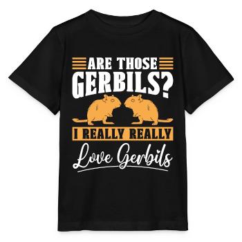 Gerbil Are Those Gerbils I Really Really Animals - Stanley/Stella MINI CREATOR Kids’ T-Shirt - black - Front - Mikhail (115cm)