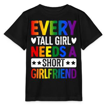 Lesbisch LGBTQ Mädchen - Stanley/Stella Kinder T-Shirt MINI CREATOR  - Schwarz - Vorne - Mikhail (115cm)