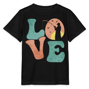 Pêche en haute mer Pêcheuse Pêcheuse AMOUR - T-shirt bio MINI CREATOR Stanley/Stella Enfant - noir - Devant - Mikhail (115cm)