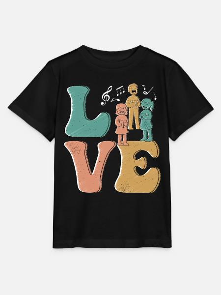 Chorsänger LOVE - Stanley/Stella Kinder T-Shirt MINI CREATOR - Schwarz