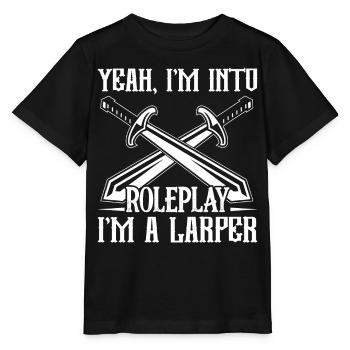 Jeux de rôle en direct LARP - T-shirt bio MINI CREATOR Stanley/Stella Enfant - noir - Devant - Mikhail (115cm)