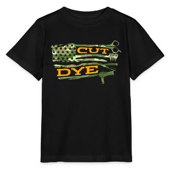 Hairstylist Cut Dye Hairdresser Haircutter Salon - Stanley/Stella MINI CREATOR Kids’ T-Shirt - black - Front - Mikhail (115cm)