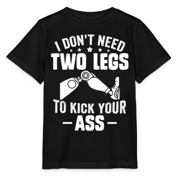 Leg prosthesis amputees - Stanley/Stella MINI CREATOR Kids’ T-Shirt - black - Front - Mikhail (115cm)