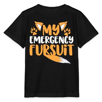 Furry Fandom Fursona Fox - Stanley/Stella MINI CREATOR Kids’ T-Shirt - black - Front - Mikhail (115cm)