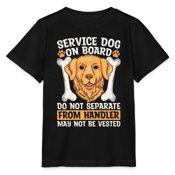 Service Dog Trainer Service Dog On Board Dog Owner - Stanley/Stella Kinder T-Shirt MINI CREATOR  - Schwarz - Vorne - Mikhail (115cm)