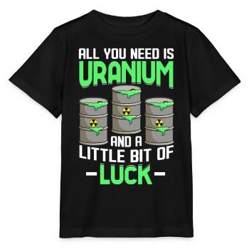 Drôle d’ingénieur de centrale nucléaire - T-shirt bio MINI CREATOR Stanley/Stella Enfant - noir - Devant - Mikhail (115cm)