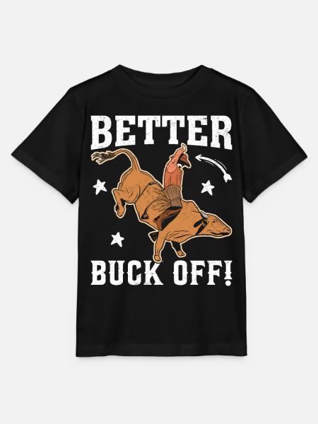 Lustiger Stierreiter Stierreitender Cowboy - Stanley/Stella Kinder T-Shirt MINI CREATOR - Schwarz