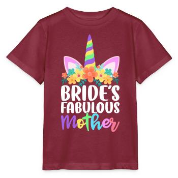 Wedding Bridal Shower - Stanley/Stella MINI CREATOR Kids’ T-Shirt - burgundy - Front - Kain (125cm)