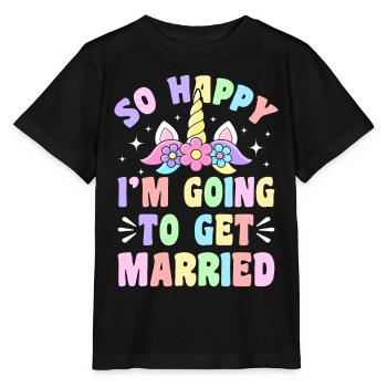 Douche nuptiale de mariage - T-shirt bio MINI CREATOR Stanley/Stella Enfant - noir - Devant - Mikhail (115cm)