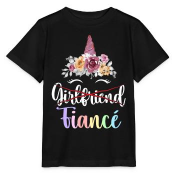 Douche nuptiale de fiançailles - T-shirt bio MINI CREATOR Stanley/Stella Enfant - noir - Devant - Mikhail (115cm)