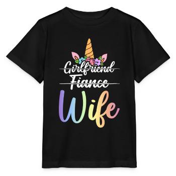 Douche nuptiale de fiançailles - T-shirt bio MINI CREATOR Stanley/Stella Enfant - noir - Devant - Mikhail (115cm)
