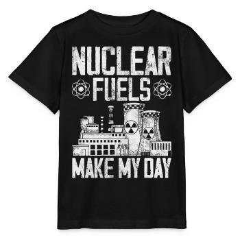 Centrale nucléaire Énergie nucléaire - T-shirt bio MINI CREATOR Stanley/Stella Enfant - noir - Devant - Mikhail (115cm)