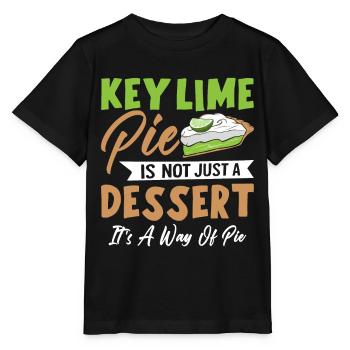 Dessert pour les amateurs de tarte au citron vert - T-shirt bio MINI CREATOR Stanley/Stella Enfant - noir - Devant - Mikhail (115cm)