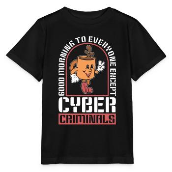 Cybersecurity Good Morning To Everyone Programming - Stanley/Stella Kinder T-Shirt MINI CREATOR  - Schwarz - Vorne - Mikhail (115cm)