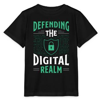 Cybersecurity Defending The Digital Realm Analyst - Stanley/Stella MINI CREATOR Kids’ T-Shirt - black - Front - Mikhail (115cm)