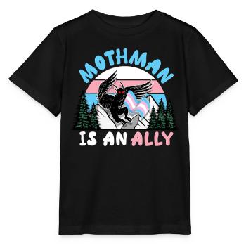 Cryptid Trans Transgender Flag LGBTQ - T-shirt bio MINI CREATOR Stanley/Stella Enfant - noir - Devant - Mikhail (115cm)