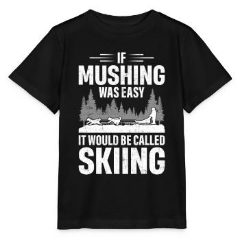 Mushing Dog Sledding - Stanley/Stella MINI CREATOR Kids’ T-Shirt - black - Front - Mikhail (115cm)