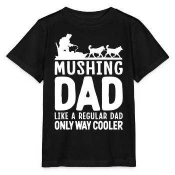 Mushing Dog Sledding Musher - Stanley/Stella MINI CREATOR Kids’ T-Shirt - black - Front - Mikhail (115cm)