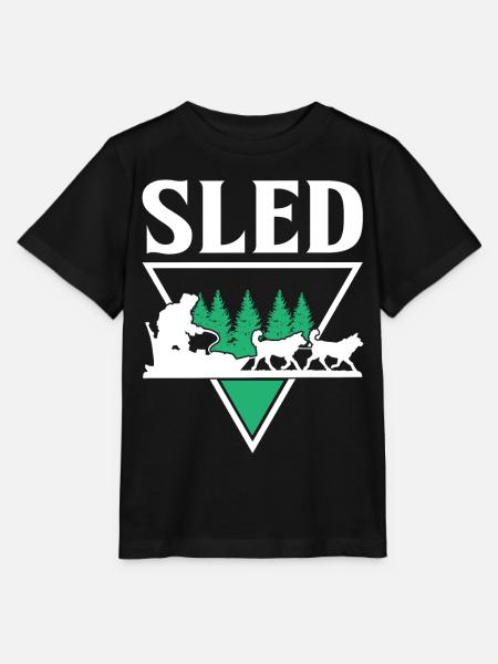 Mushing Hundeschlittenfahrt Musher - Stanley/Stella Kinder T-Shirt MINI CREATOR  - Schwarz