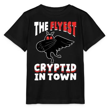 Mothman Cryptozoology - Stanley/Stella MINI CREATOR Kids’ T-Shirt - black - Front - Mikhail (115cm)