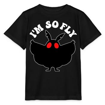 Cryptozoologie de Mothman Crypttide - T-shirt bio MINI CREATOR Stanley/Stella Enfant - noir - Devant - Mikhail (115cm)