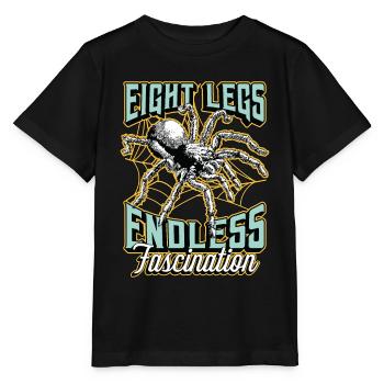 Tarantulas Eight Legs Endless Fascination Arachnid - Stanley/Stella Kinder T-Shirt MINI CREATOR  - Schwarz - Vorne - Mikhail (115cm)