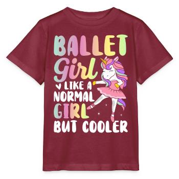 Ballerina - Stanley/Stella Kinder T-Shirt MINI CREATOR  - Burgunderrot - Vorne - Kain (125cm)